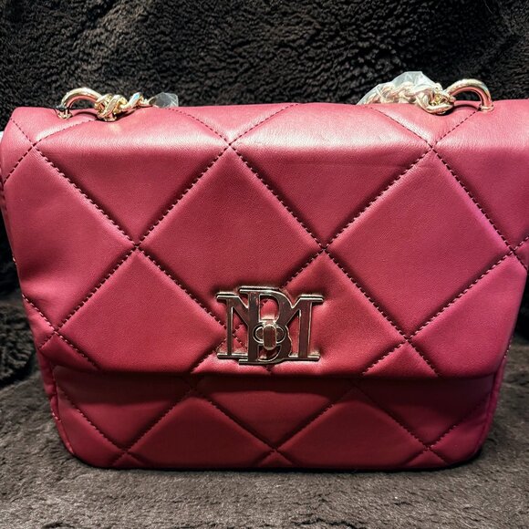 Badgley Mischka Large Wine Crossbody Handbag NWT - Picture 1 of 3